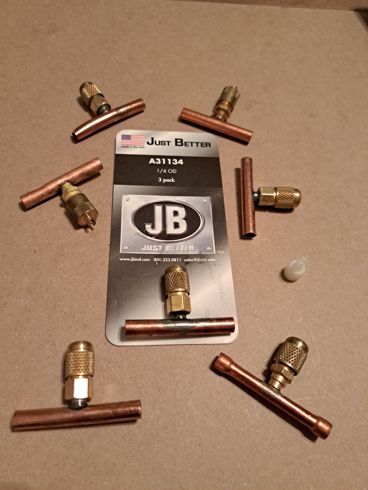 JB A31134 1/4 OD Just Better Lot of 7