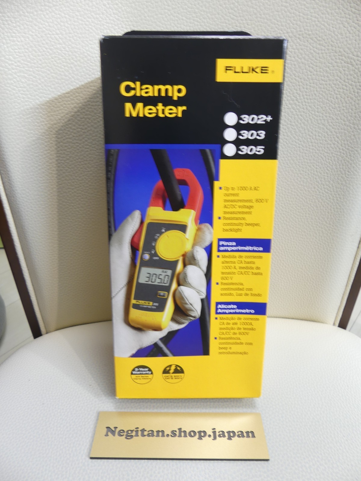 Fluke 302+ AC400A Clamp Meter Tester AC/DC Volt Amp Multimeter Average value