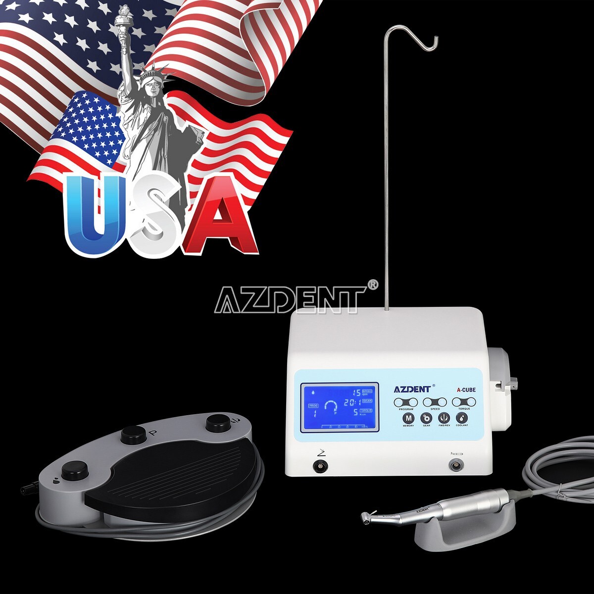Dental Implant Machine System Surgical Brushless Drill Motor 20:1 Handpiece