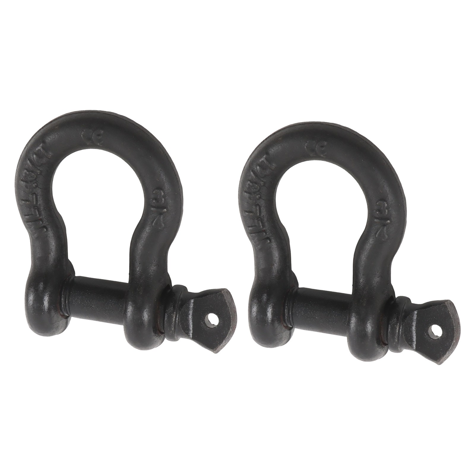 2 Pcs 3/4″ Bow-Shaped D Ring Shackles with Clevis Screw Pin 4.75 Ton Capacity