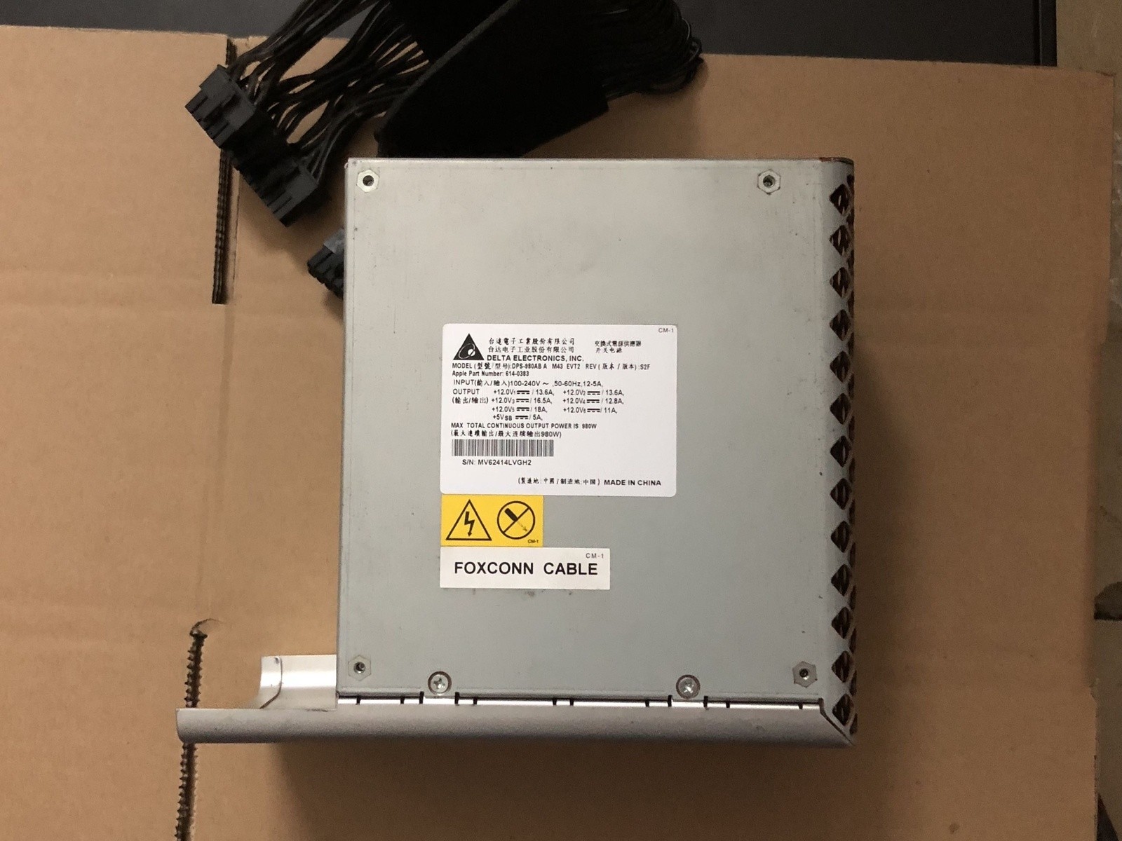 1PC MA970 Power DPS-980AB A API6PC01 980W Power Supply #cv