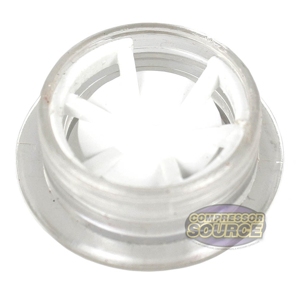 Curtis Oil Level Sight Glass and Round Gauge Seal Cover Compressor Replacement