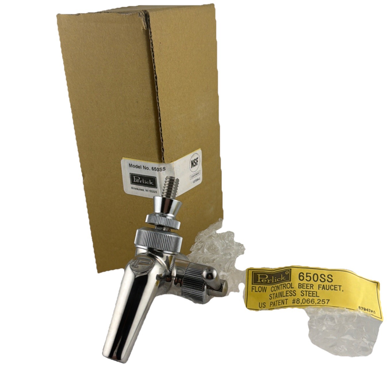 Perlick 650SS Flow Control Faucet – Stainless Steel