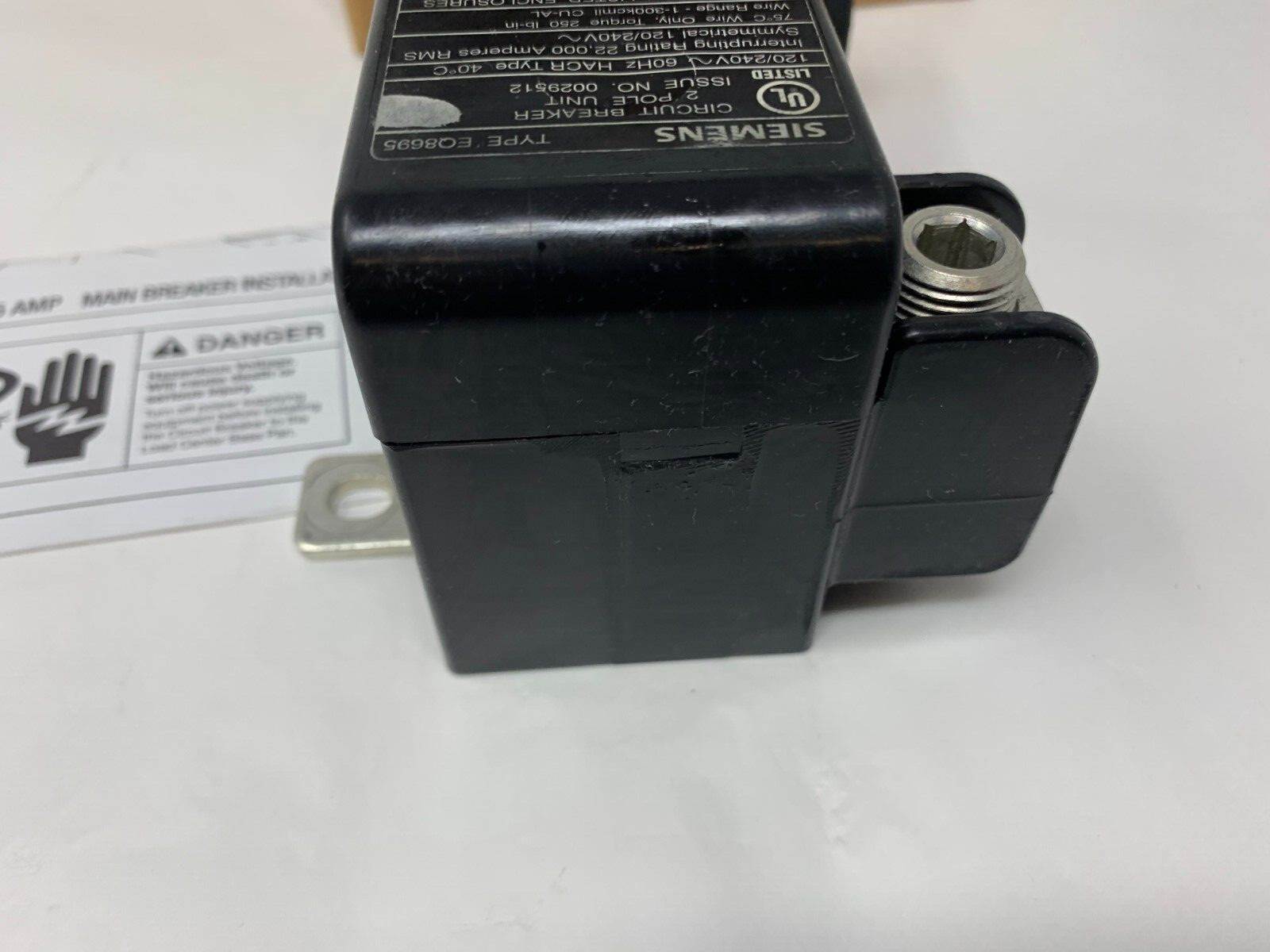 Siemens Murray MBK150A 150A 2P 120/240V Load Center Main Breaker Type M2