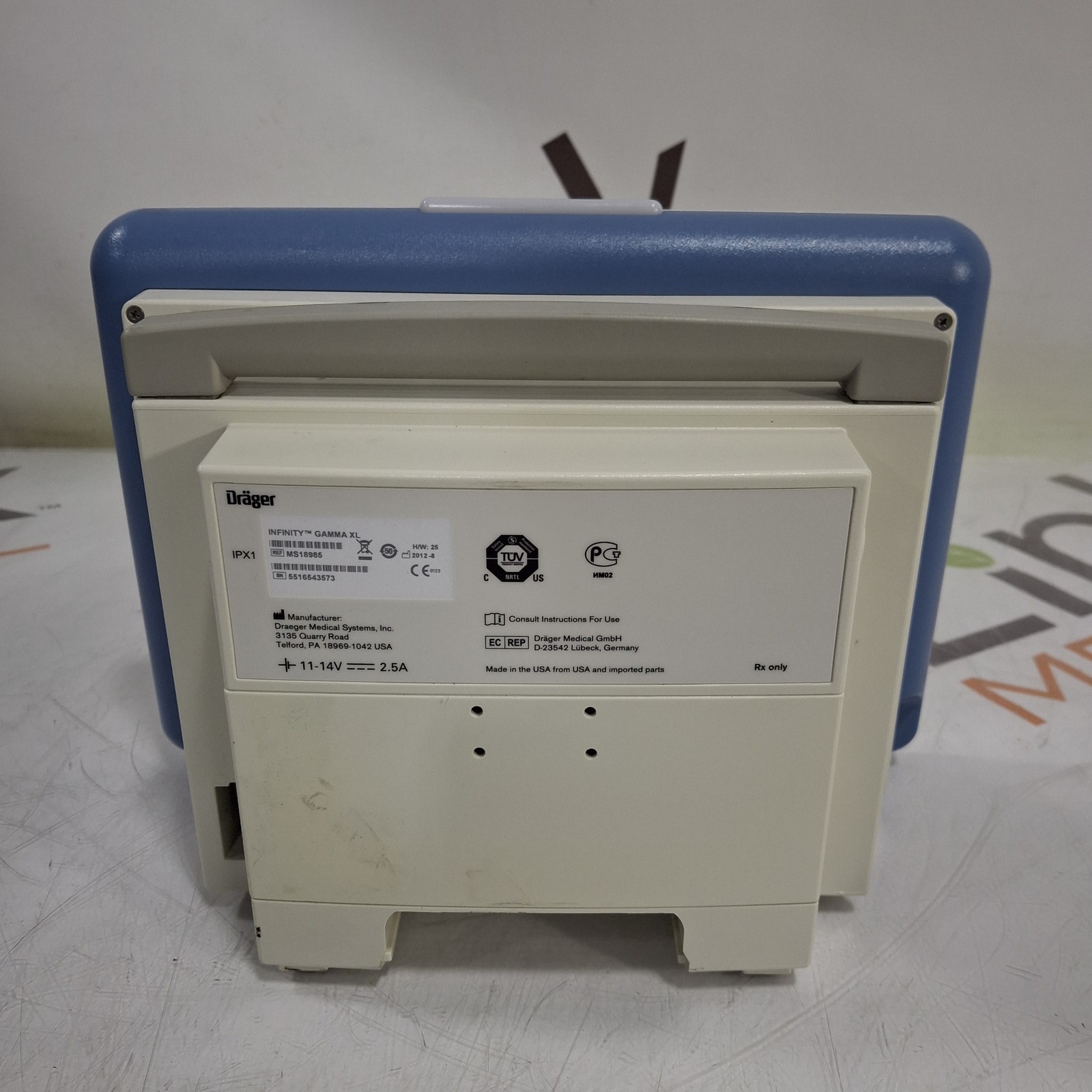 Draeger Medical Infinity Gamma XL Patient Monitor