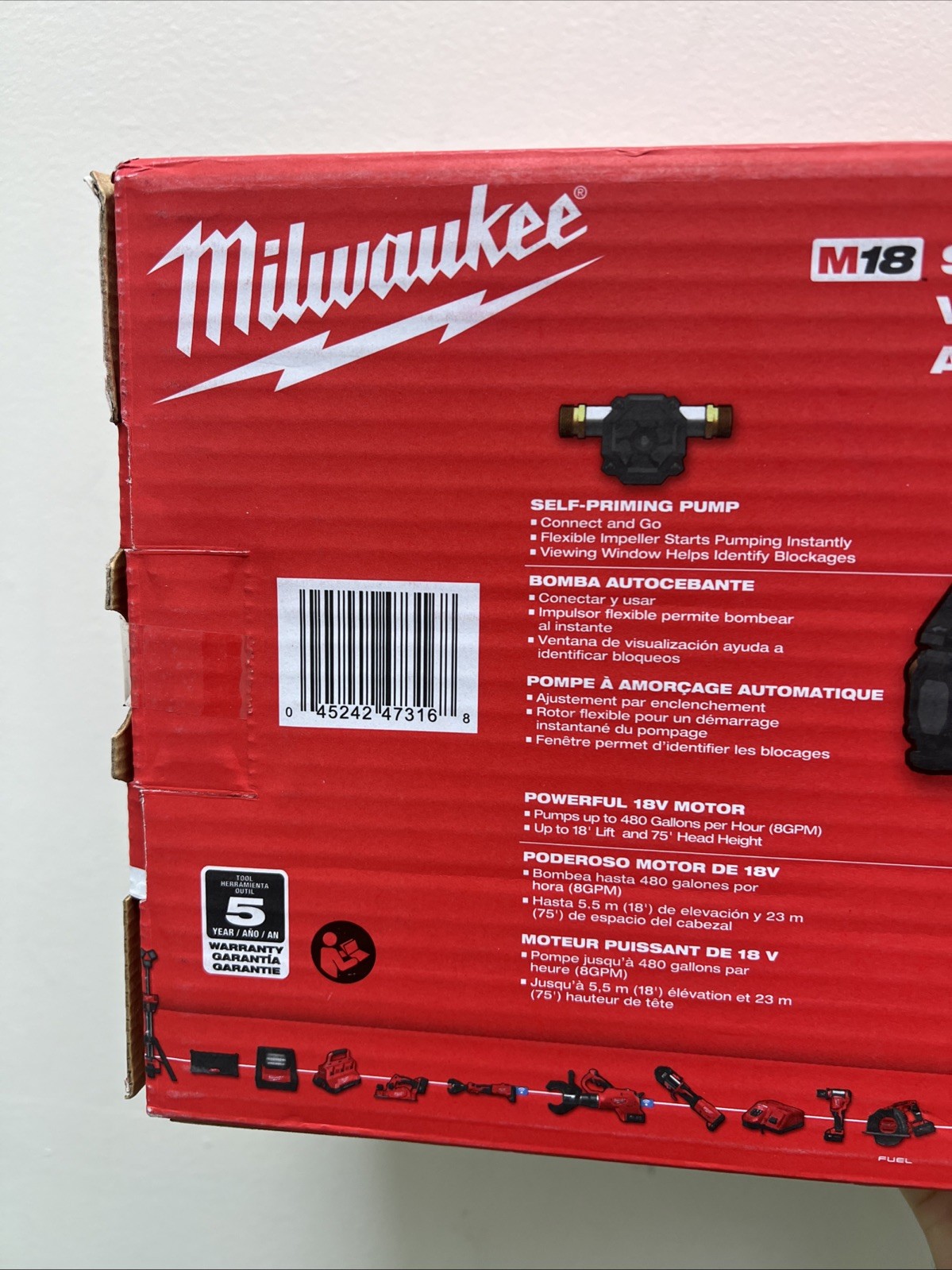 Milwaukee 2771-20 M18 FUEL 18V Water Transfer Pump – Bare Tool