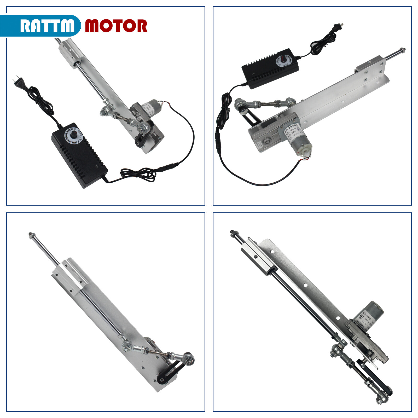 Linear Actuator Reciprocating Motor Variable speed Stroke 80mm/150mm 24V 120RPM