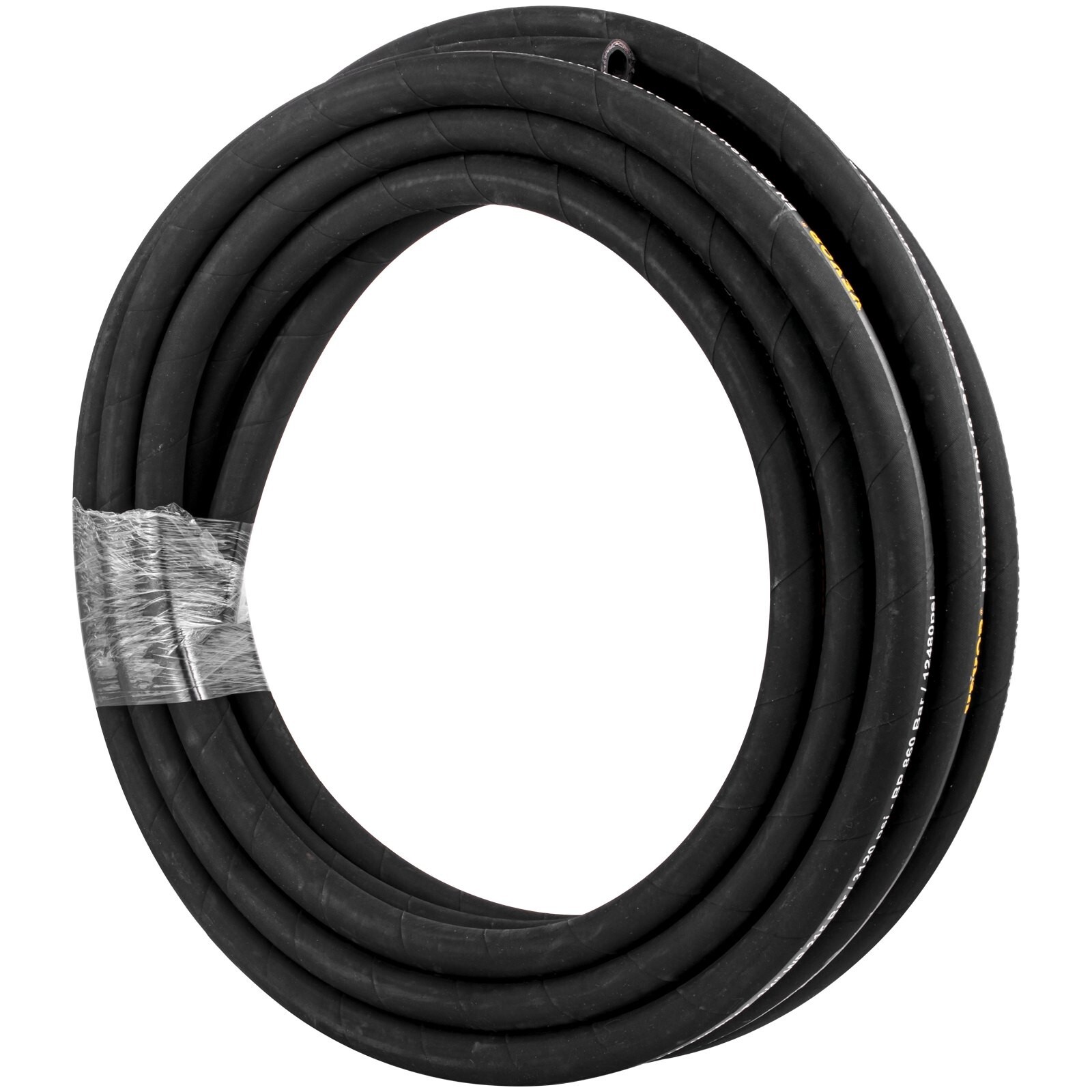 Hydraulic Hose 3/8 inch x 100 , Coiled Hydraulic Hose 4800 PSI, Rubber Oil HosE