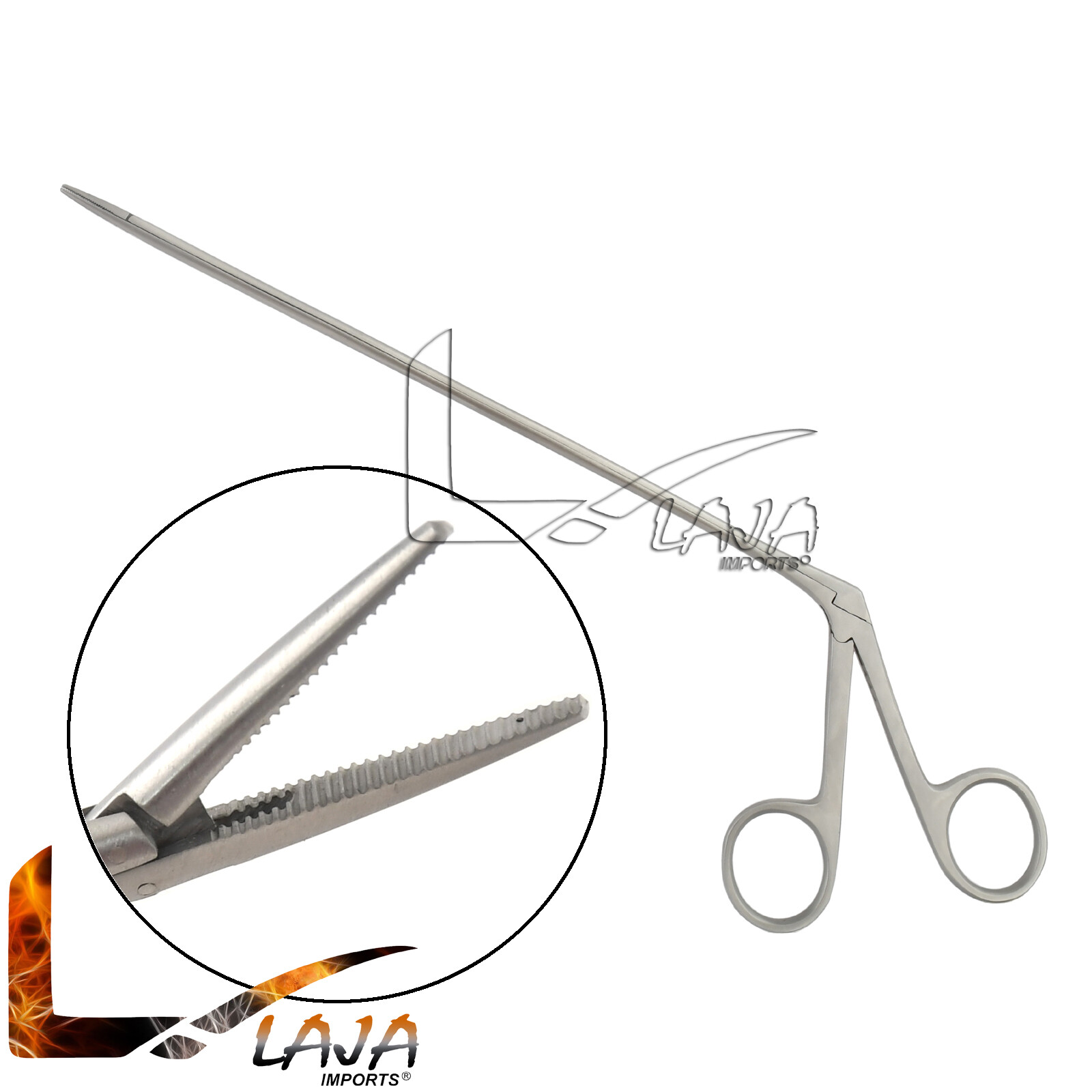 Ear Ent Forceps Hartman Alligators 8″ Surgical Serrated 1.6cm Jaws Instruments
