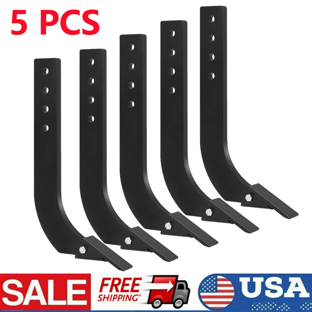 18” Box Blade Shank Scarifier Shanks Teeth 4 Holes Box Scraper Shank 5PCS