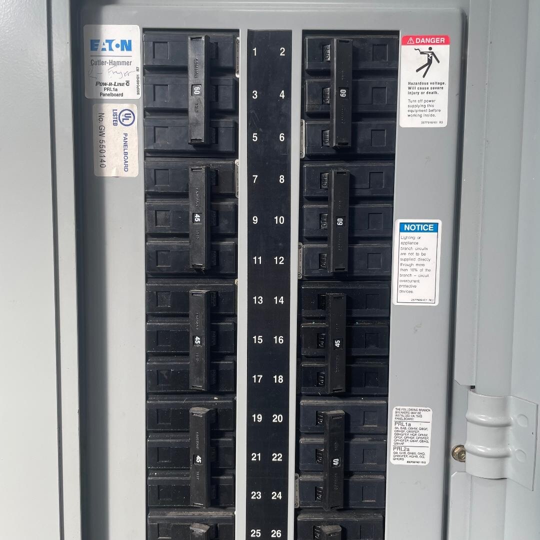 Eaton PRL1A Panelboard 400A 120/208V 3Ph 4W 400 Amp MLO W/ Breakers