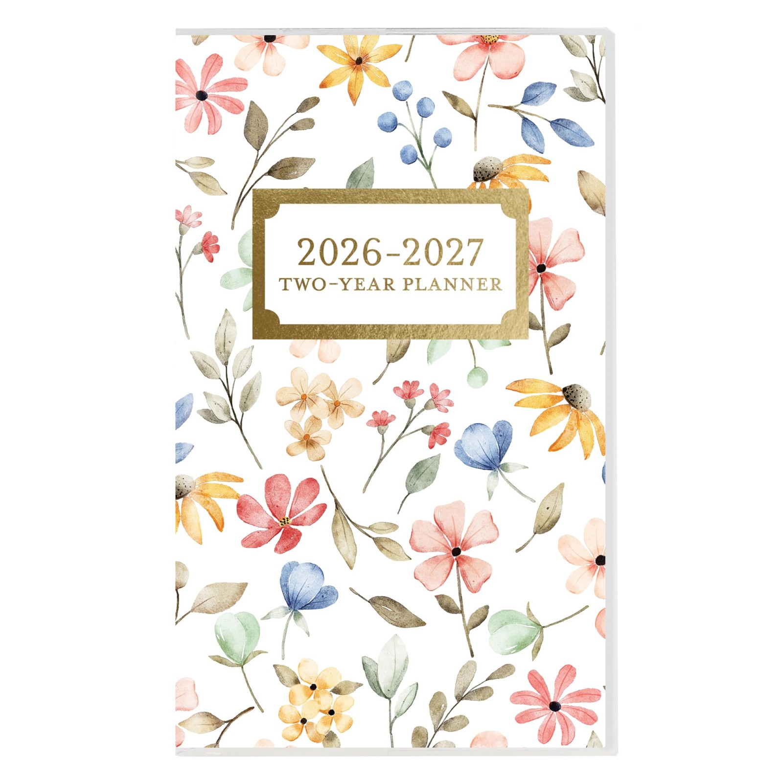 Graphique 2 Year Pocket Planner | 29 Month 3.75 x 6 inches, Happy Floral