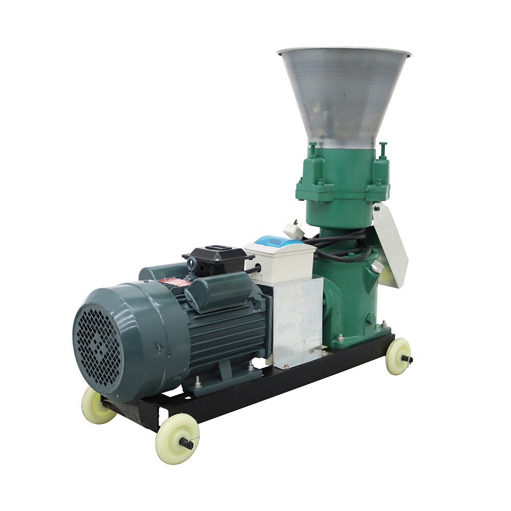INTBUYING® Feed Pellet Machine 200KG/H Fodder Press Pelletizer 10mm Plate 220V
