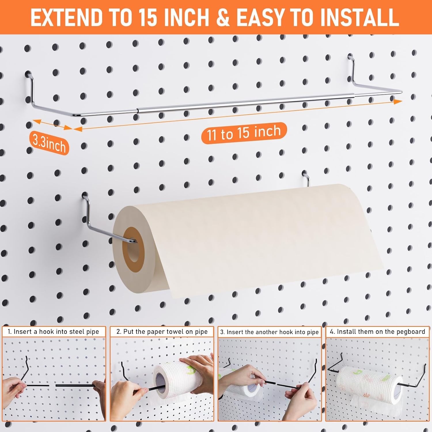 Complete 30-Piece Pegboard Accessory Set – Perfect for Craft and Garage Storage