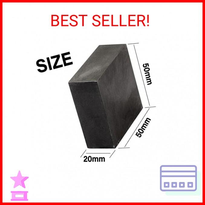 2 Packs Graphite Ingot Block 99.9% High Purity EDM Graphite Plate Blank Milling