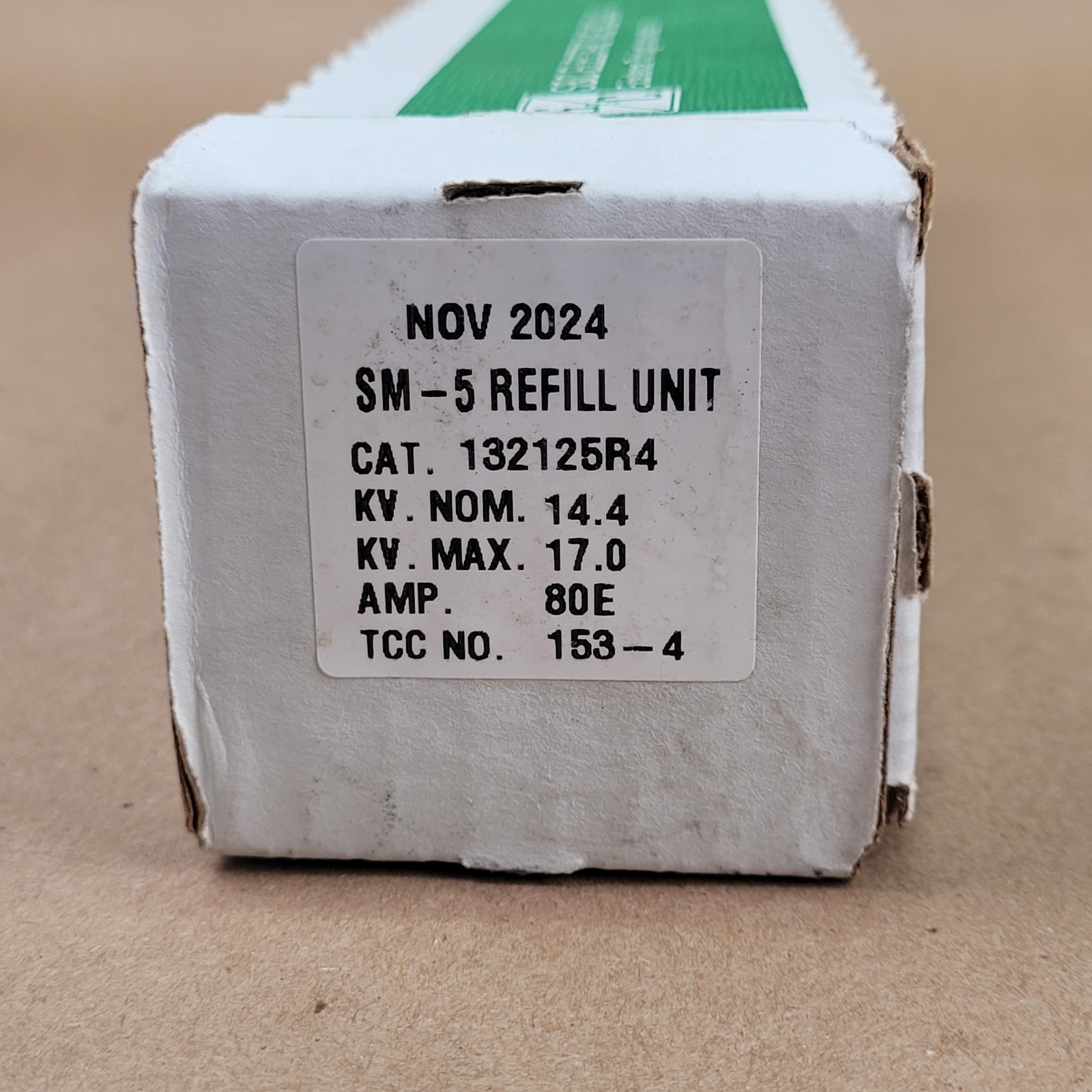 S&C Electric 132125R4 Refill Unit, 14.4 KV, 80A – NEW