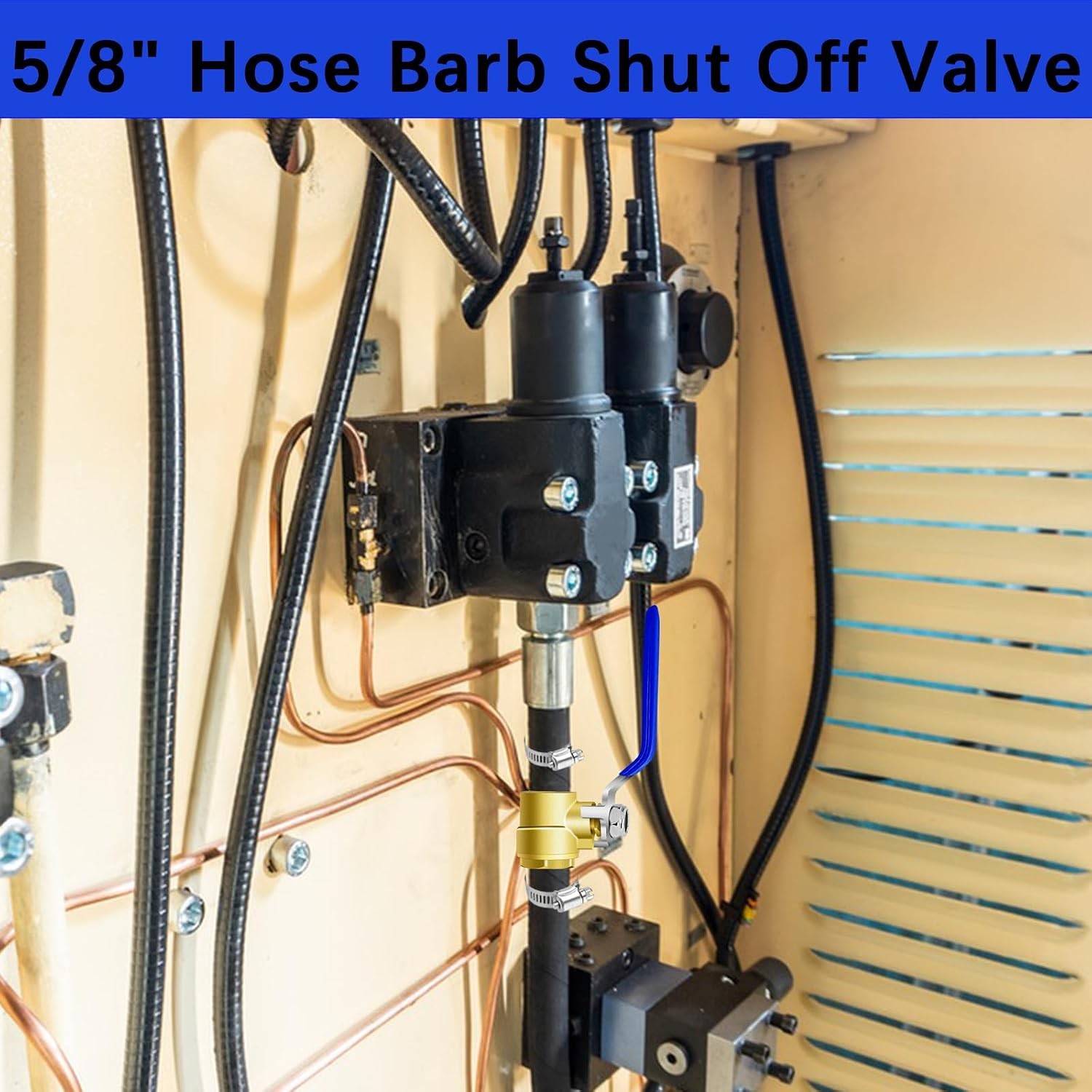 5/8» Brass Full Port Shut-off Ball Valve 2Pcs