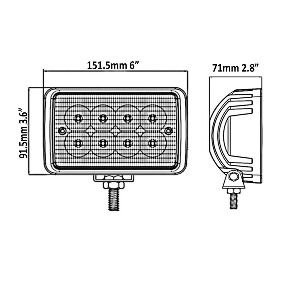20PCS LED Work Light Kit For John Deere 8100 8200 8300 8400 8110 8210 8310 8410