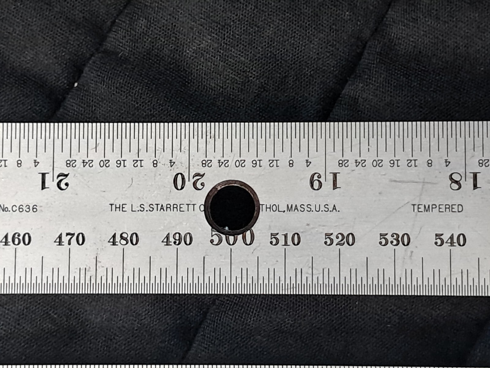 Starrett No. C636-1000 1000mm 39-1/4″ Spring Tempered Steel Rule Machinist Scale
