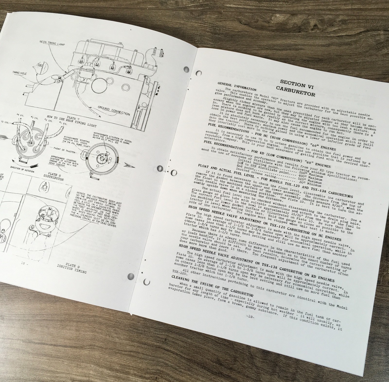 Oliver 60 Row Crop Tractor Parts Operators Manual Set Owners Catalog Book