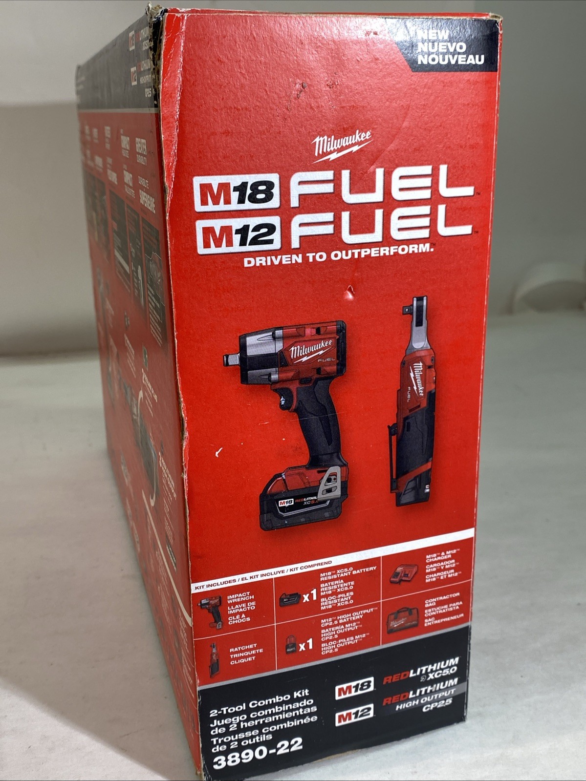 Milwaukee 3890-22 M18 FUEL & M12 FUEL 2-Tool Cordless Combo Kit