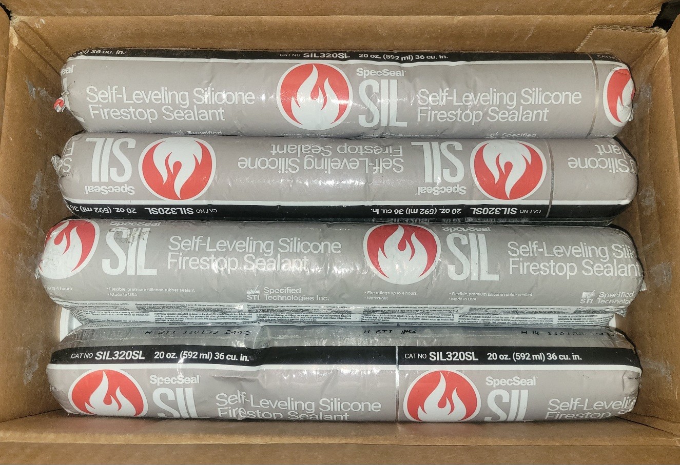 Lot of 11 Tubes STI Like Hilti SIL Self leveling Firestop Sealant SIL320SL 20 oz