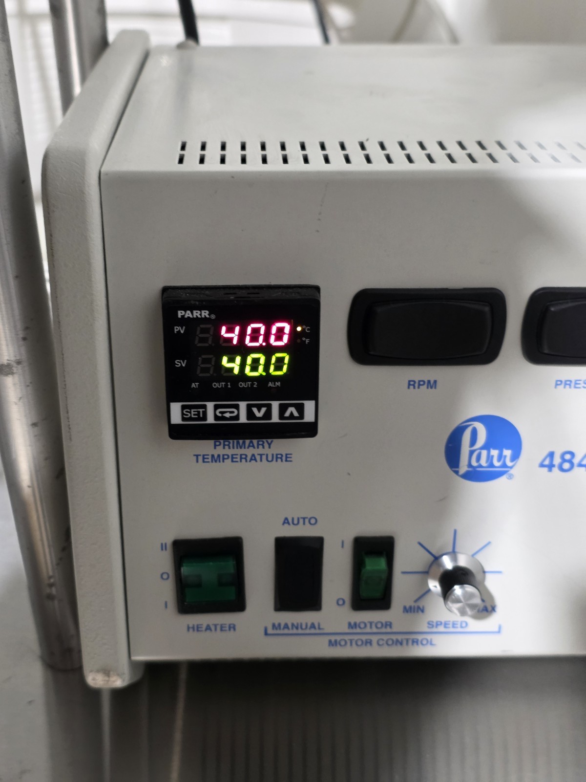 Parr 4530 Floor Standing Pressure Reactor Model 4534 w/ 4848 Controller & Heater