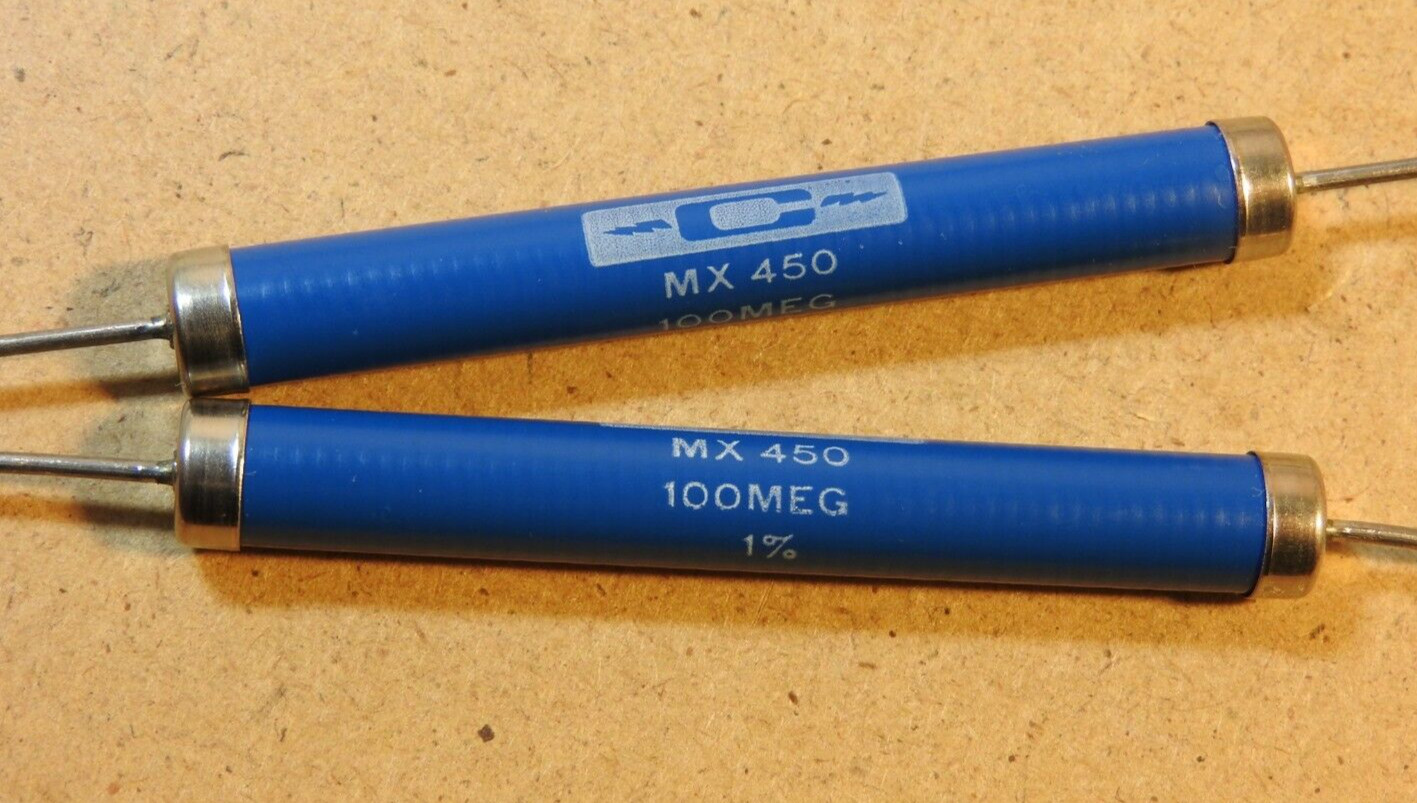 Caddock Precision HV Resister, MX450-100M-1%, 100 Mohm, 5W, 16kV, 80 ppm – New