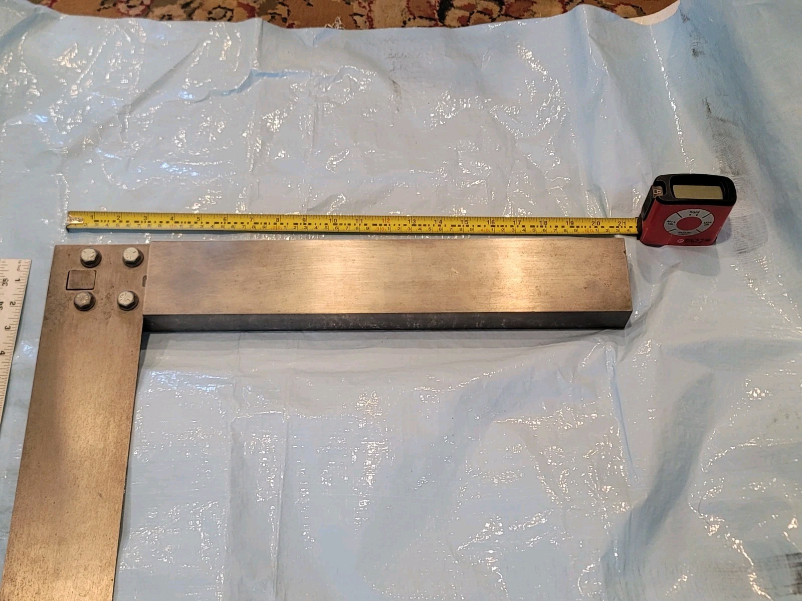 L.S. Starrett No. 20 Machinist Precision Square Blade 39″ 20-1/2″ Base