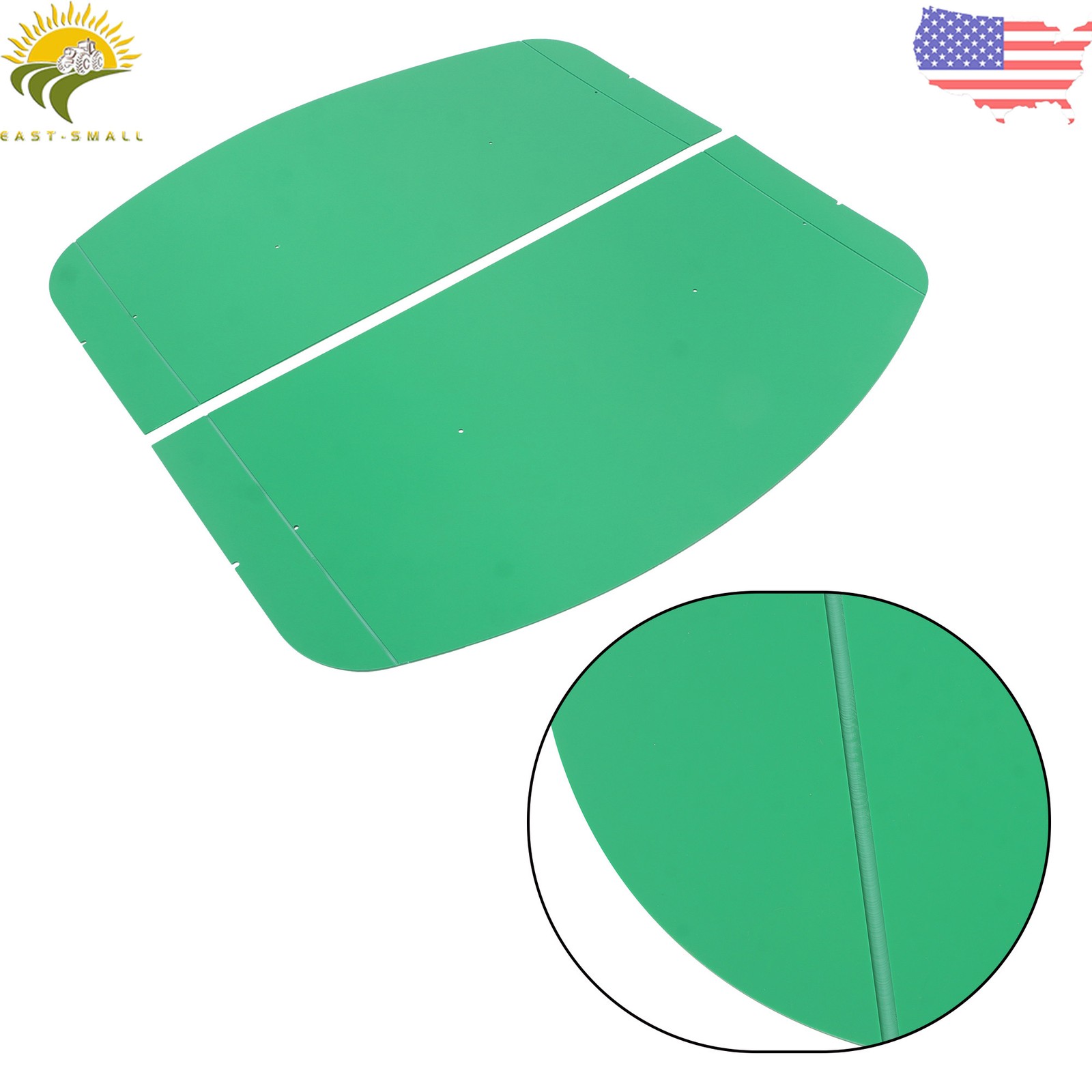 Tuff Top Tractor Canopy 52″ × 52″ For John Deere 2″ x 2″ or 2″ x 3″ Rops Green