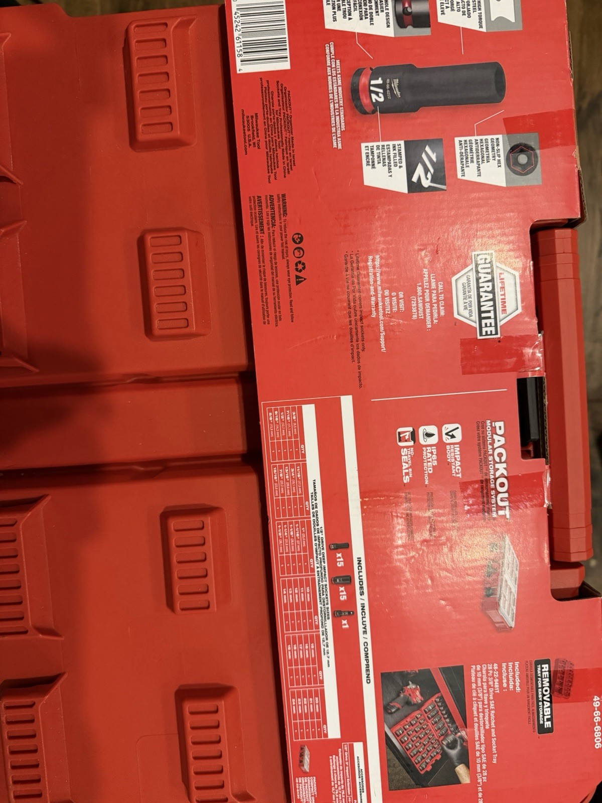 Milwaukee Tool 49-66-6806 Shockwave Impact Duty Socket 1/2 In Dr 31Pc Packout