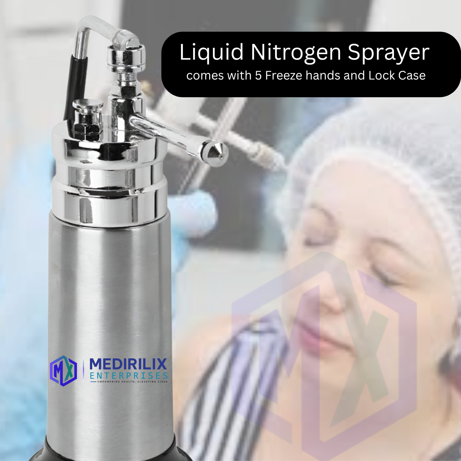 Trusted Safe Mini Cryo can Liquid Nitrogen Sprayer Dermatologist Choice 350ML