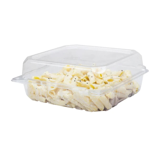 Karat 8”x8” PET Plastic Hinged Containers – 250 ct, FP-HC88PET-1C
