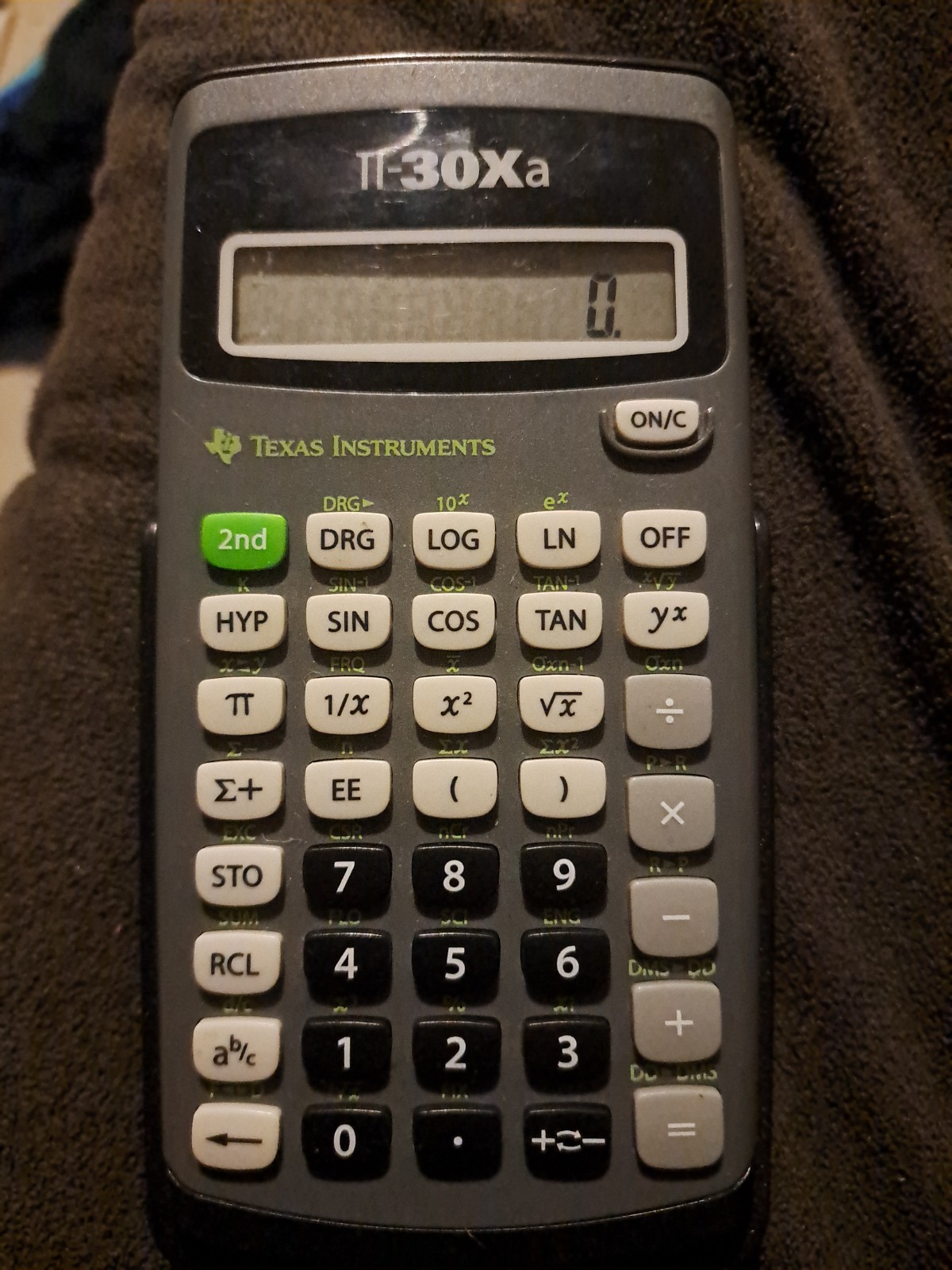 Texas Instruments TI-30Xa Scientific Calculator Used With Battery