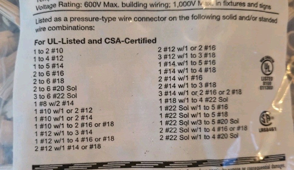 WP12-Tan Winged Wing Wire Connectors – Lot of 1000 (2 Bags of 500)