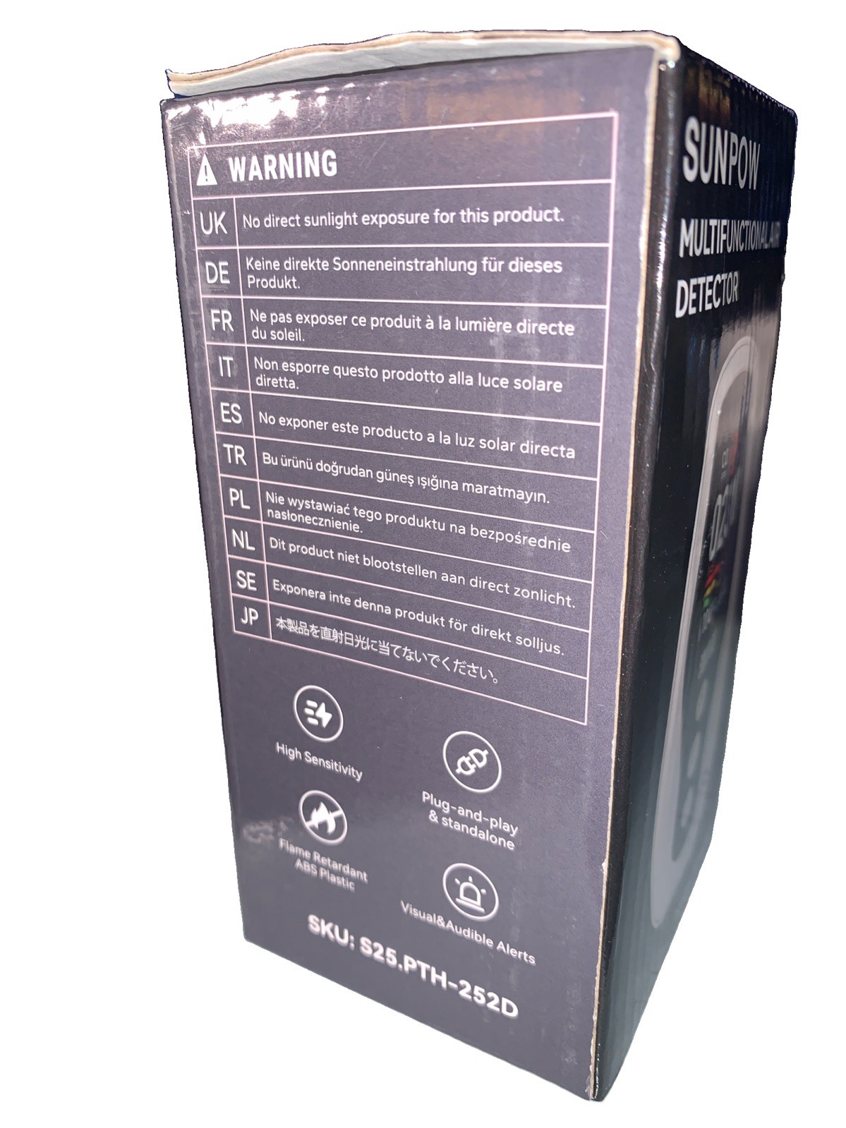 6-in-1 Plug-In Carbon Monoxide Detector – Natural Gas Leak Detector-Smoke Alarm