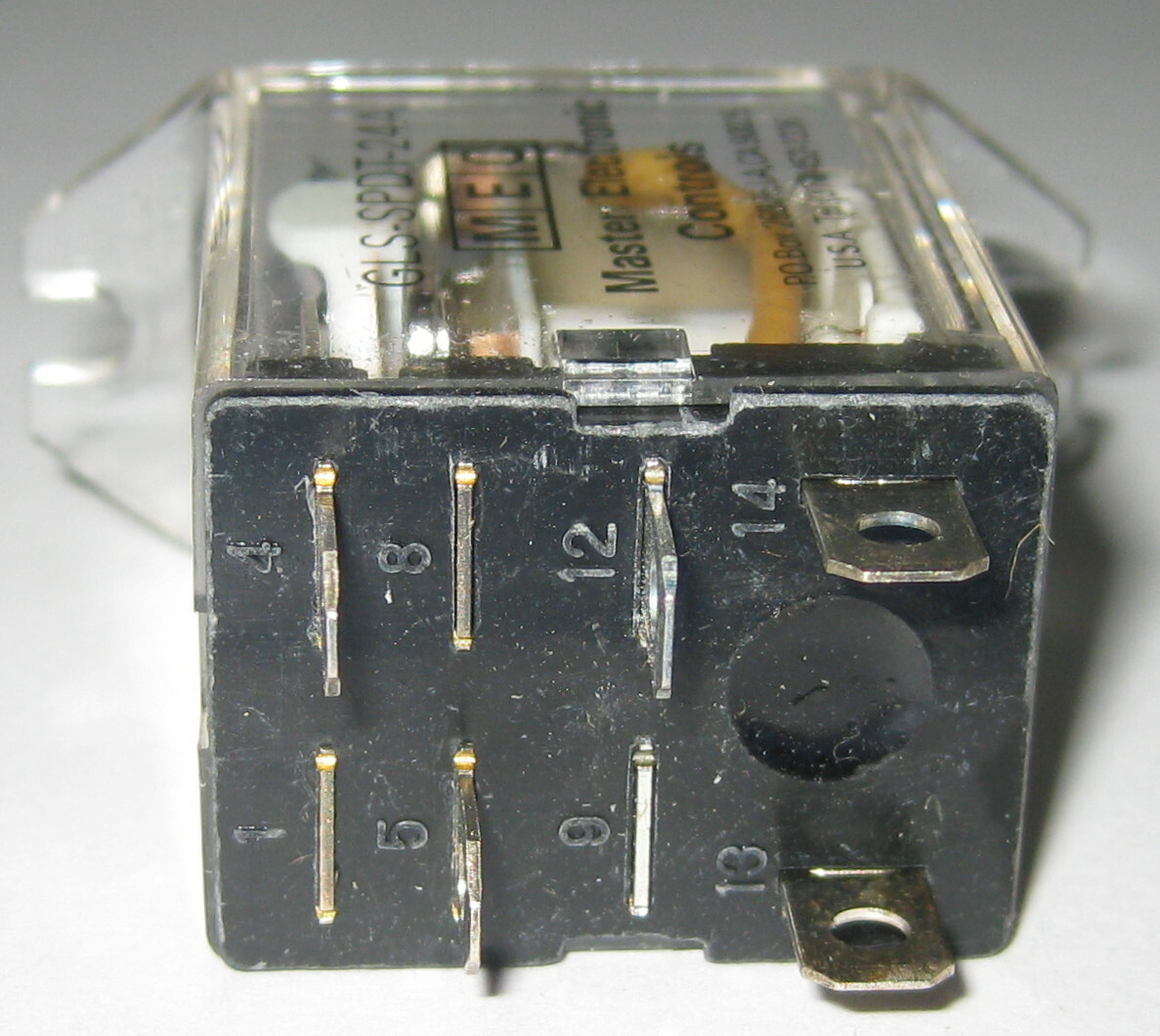 220V AC / 30 V DC 15 A General Purpose MEC GLS-SPDT-24A Relay w/ Mounting Tabs