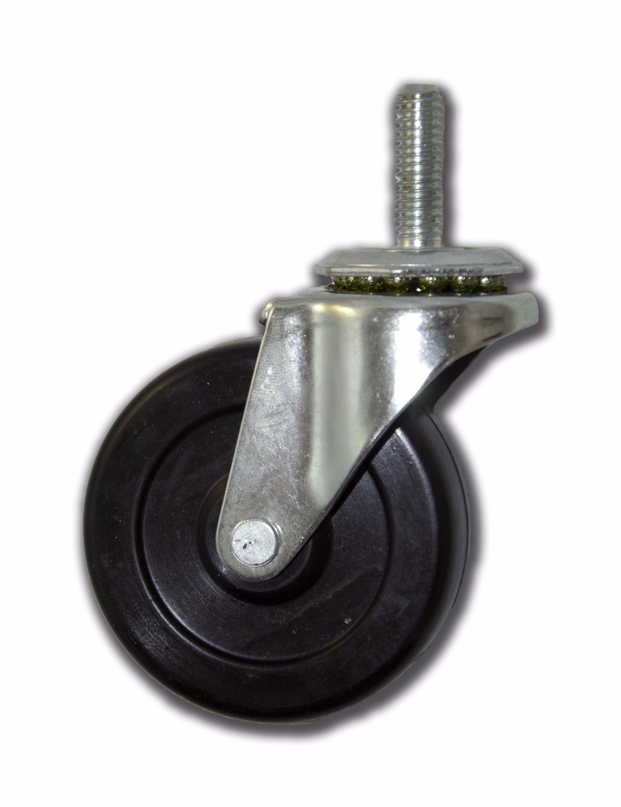 2 1/2″ Swivel Stem Caster with Rubber Wheel & 5/16″ x 1″ Stem