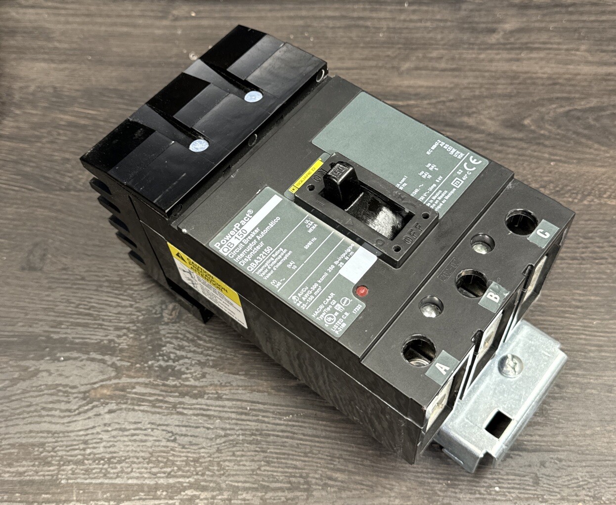 QBA32150 Square D 150 Amp 240V 3 Pole 10kA@240V I-Line Circuit Breaker