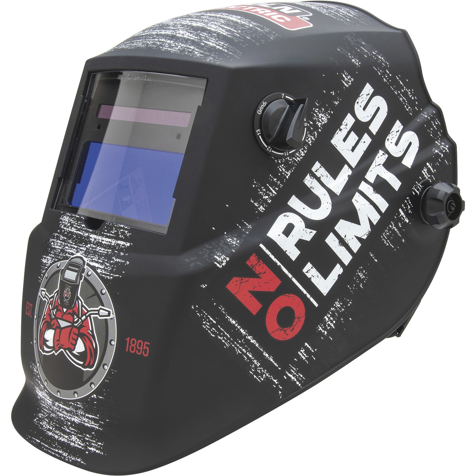Lincoln Electric Auto-Darkening Welding Helmet with Grind Mode, No Rules/No