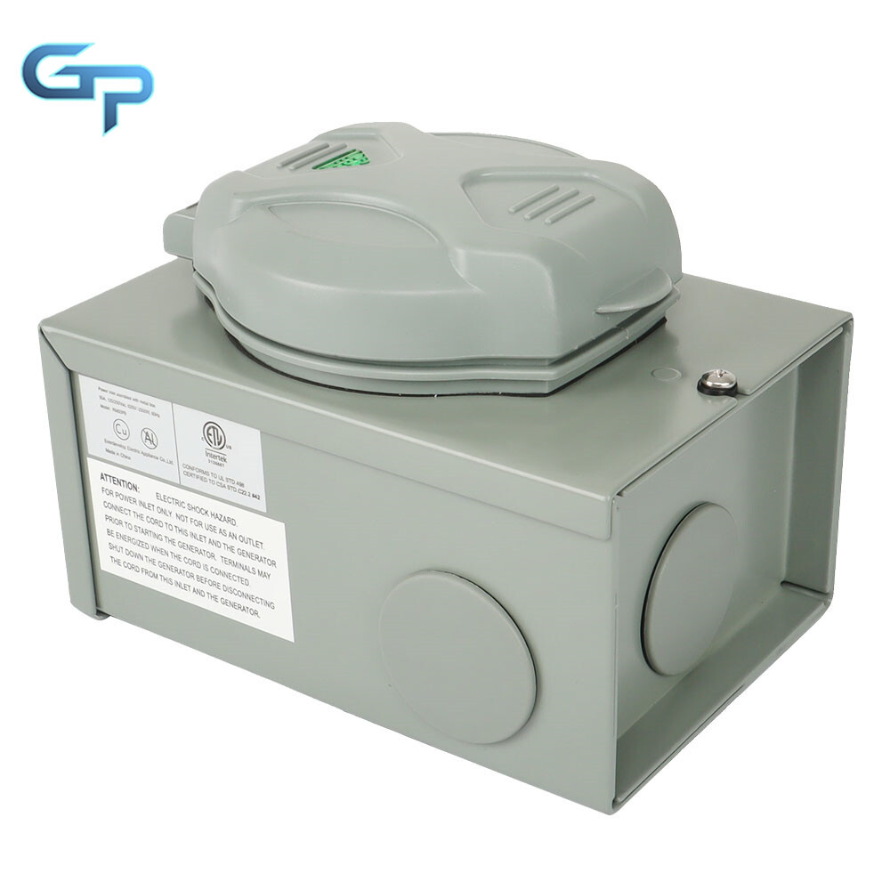 50 Amp Generator Power Inlet Box, SS2-50P 3 Prong Power Inlet Box 120/250V