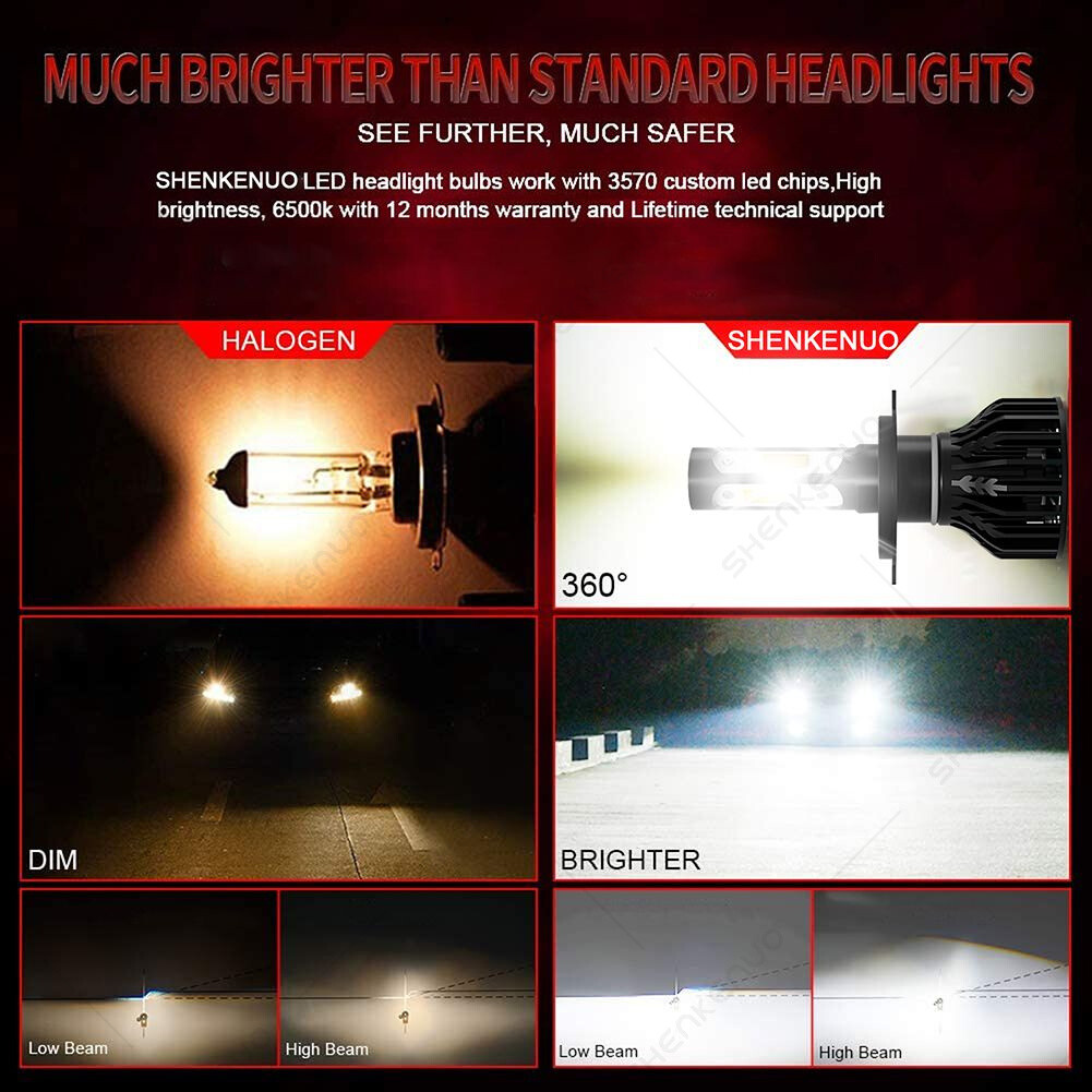 2 SUPER Brite 4Side LED light for Massey Ferguson AGCO ACP0355690 headlight Bulb