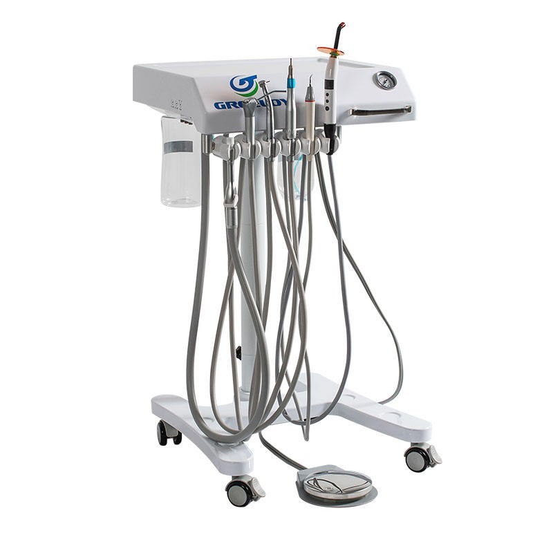 Greeloy Dental Delivery Unit Cart GU-P302 with Air Compressor GU-P300 110V USA