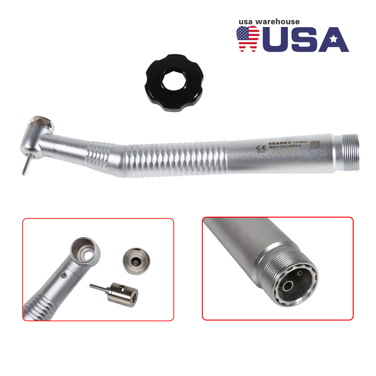 10 x Seasky Dental NSK Style High Speed Air Turbine Handpiece 2 holes borden