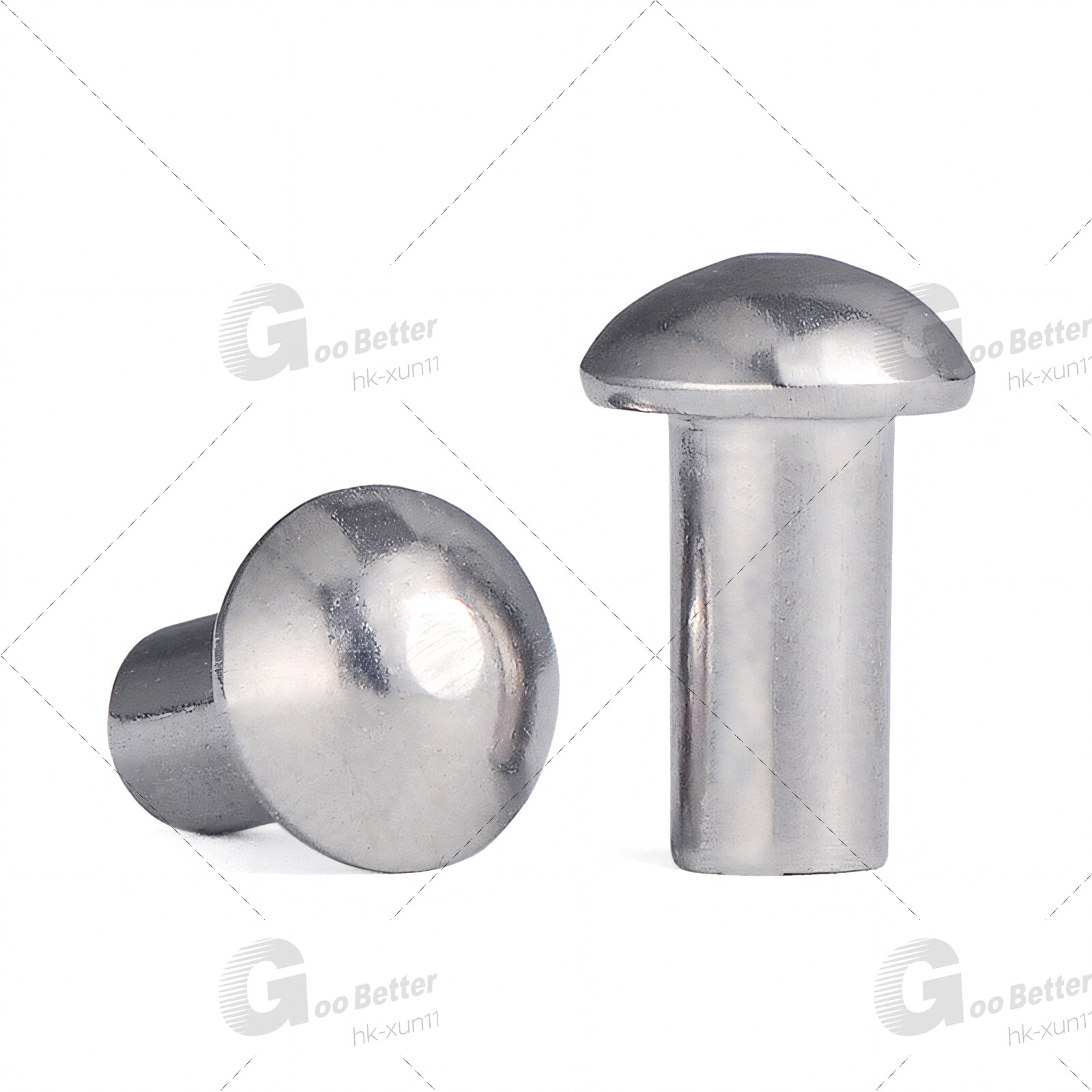 Solid Aluminium Button / Dome Round Head Rivets DIN 660 M2 M2.5 M3 M4