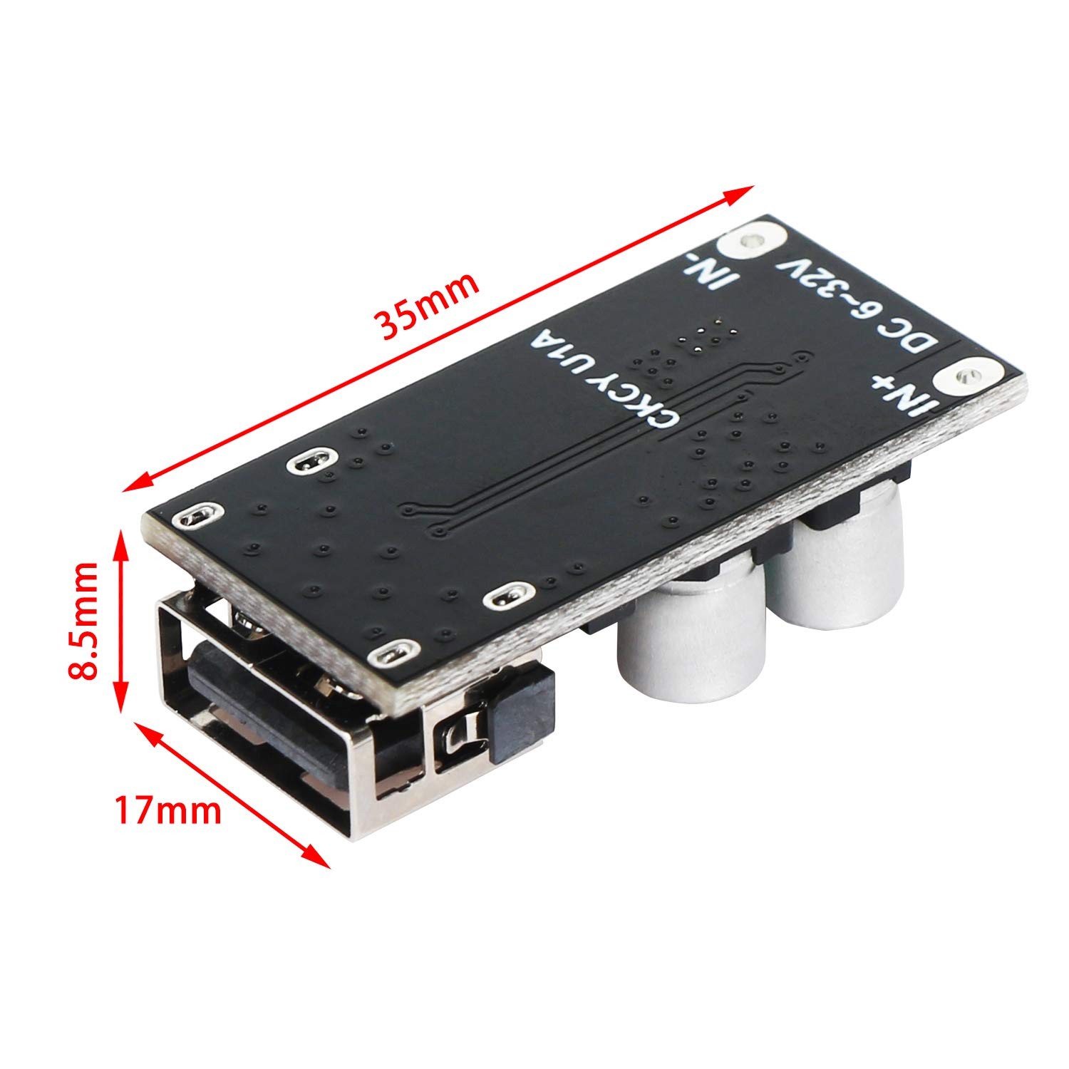 USB Buck Converter, 4pcs DCDC Step Down Module 632V 12V 24V to 5V QC 3.0 Char…