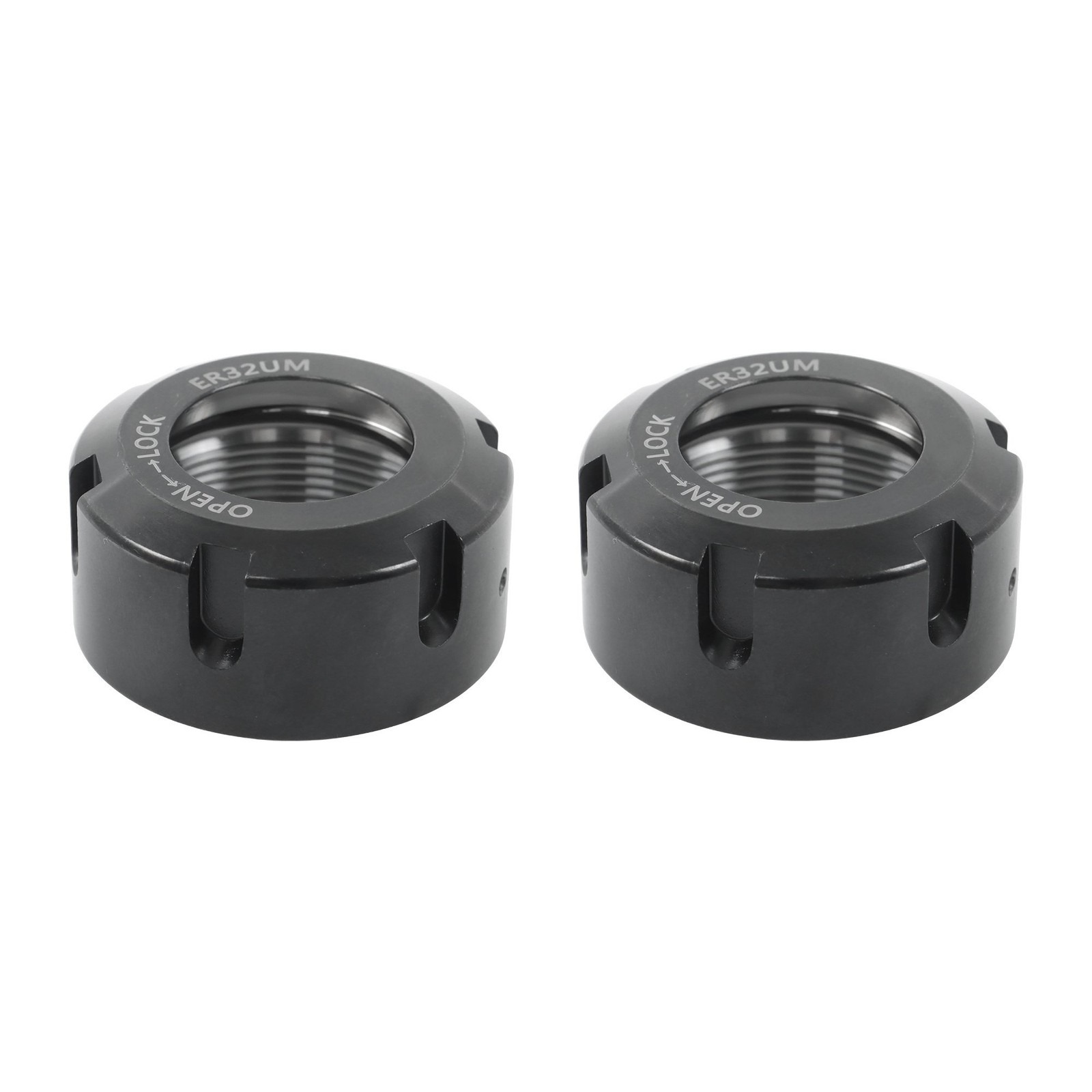 ER32UM Collet Nut 2 Pack Set Ball Bearing Type for CNC Milling Tool Holder