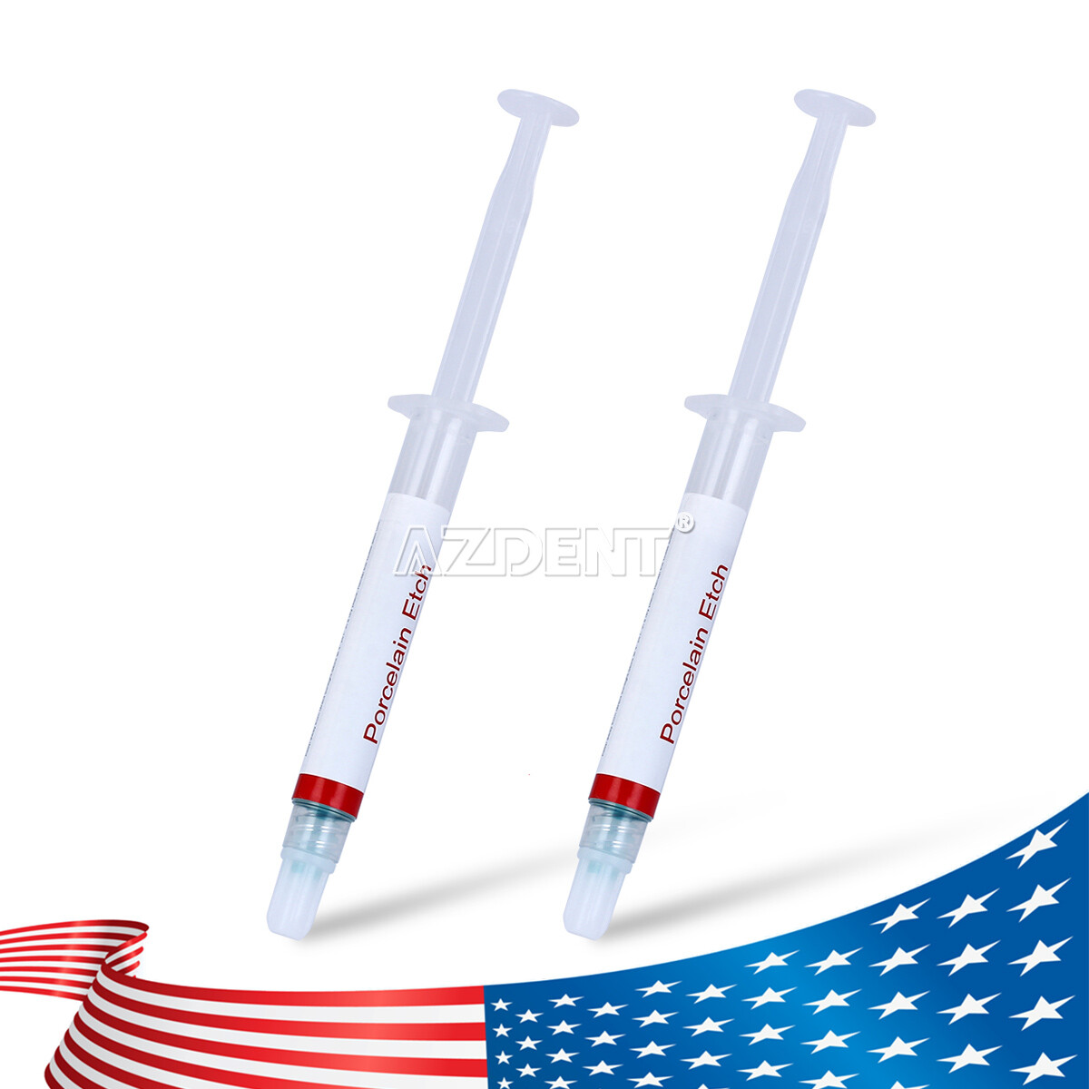USA Dental Porcelain Etch Gel 9.5% Hydrofluoric Acid Etchant DX 2.5ML/syringe