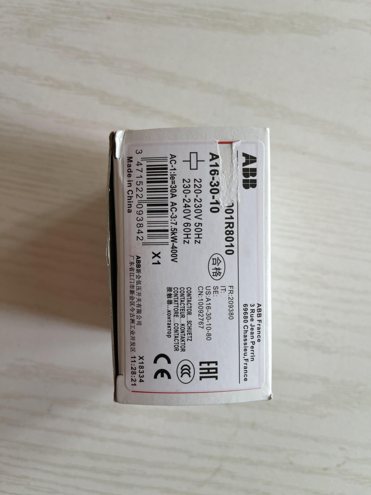 New ABB A16-30-10 220V Contactor