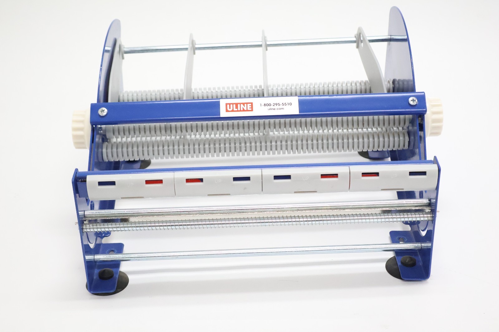 Uline H-1138 Multiple Roll Tape & Label Dispenser – Heavy Duty Metal – 6″ Wide
